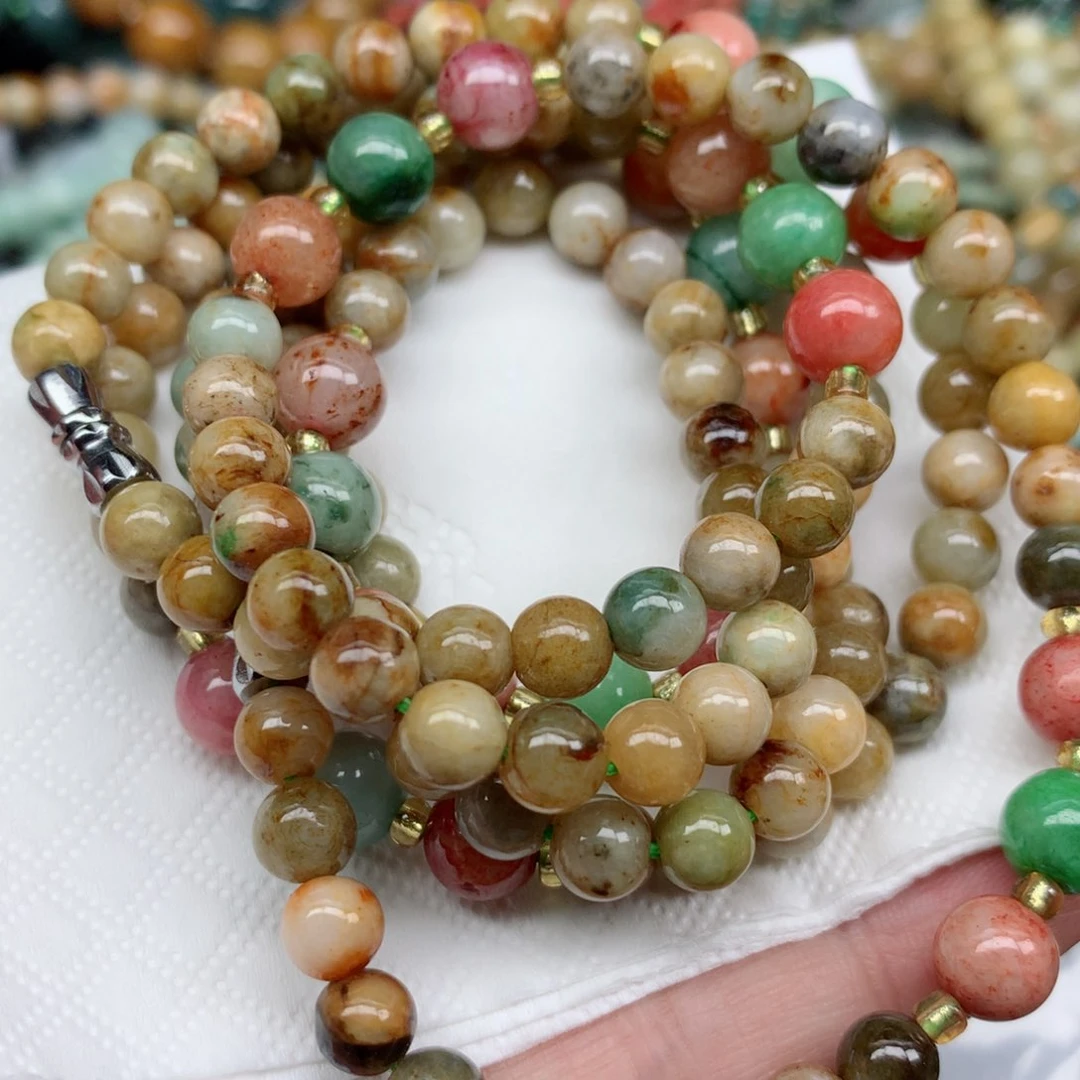 翡翠未镶嵌颈饰手串