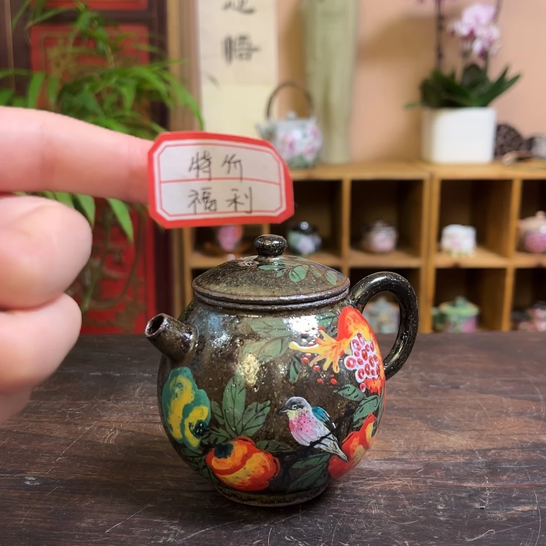 柴烧手工手绘陶瓷