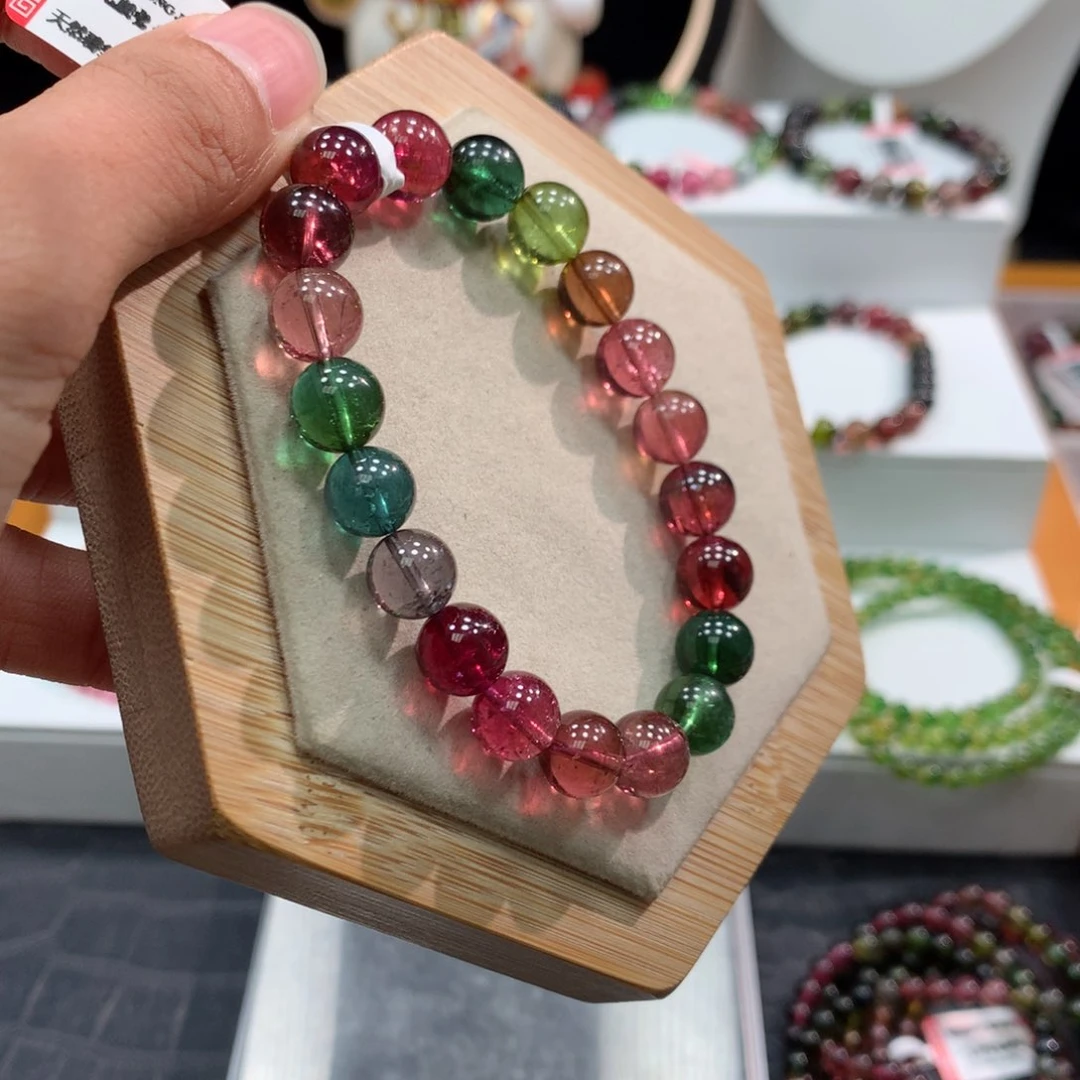 碧玺手链未镶嵌     9mm。