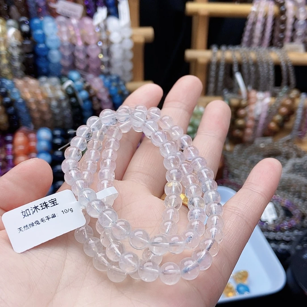 水晶手串未镶嵌?*潇蓝针6➕