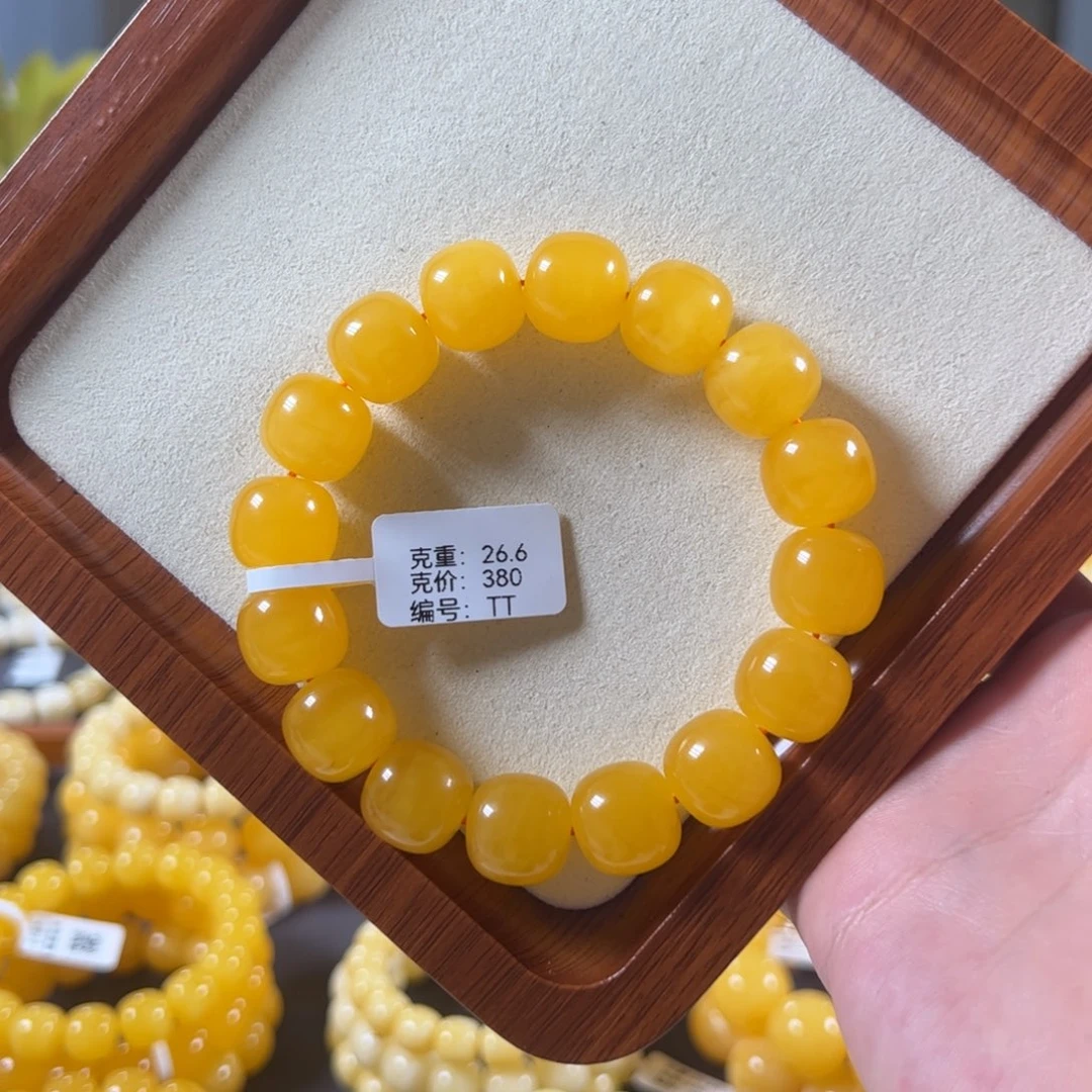 裸石蜜蜡未镶嵌14mm焦皮鸡油红满蜜满蜡同料老型tt