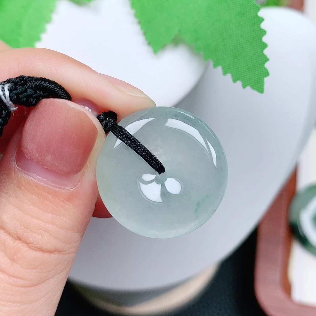 翡翠未镶嵌颈饰平安有纹24-5.5