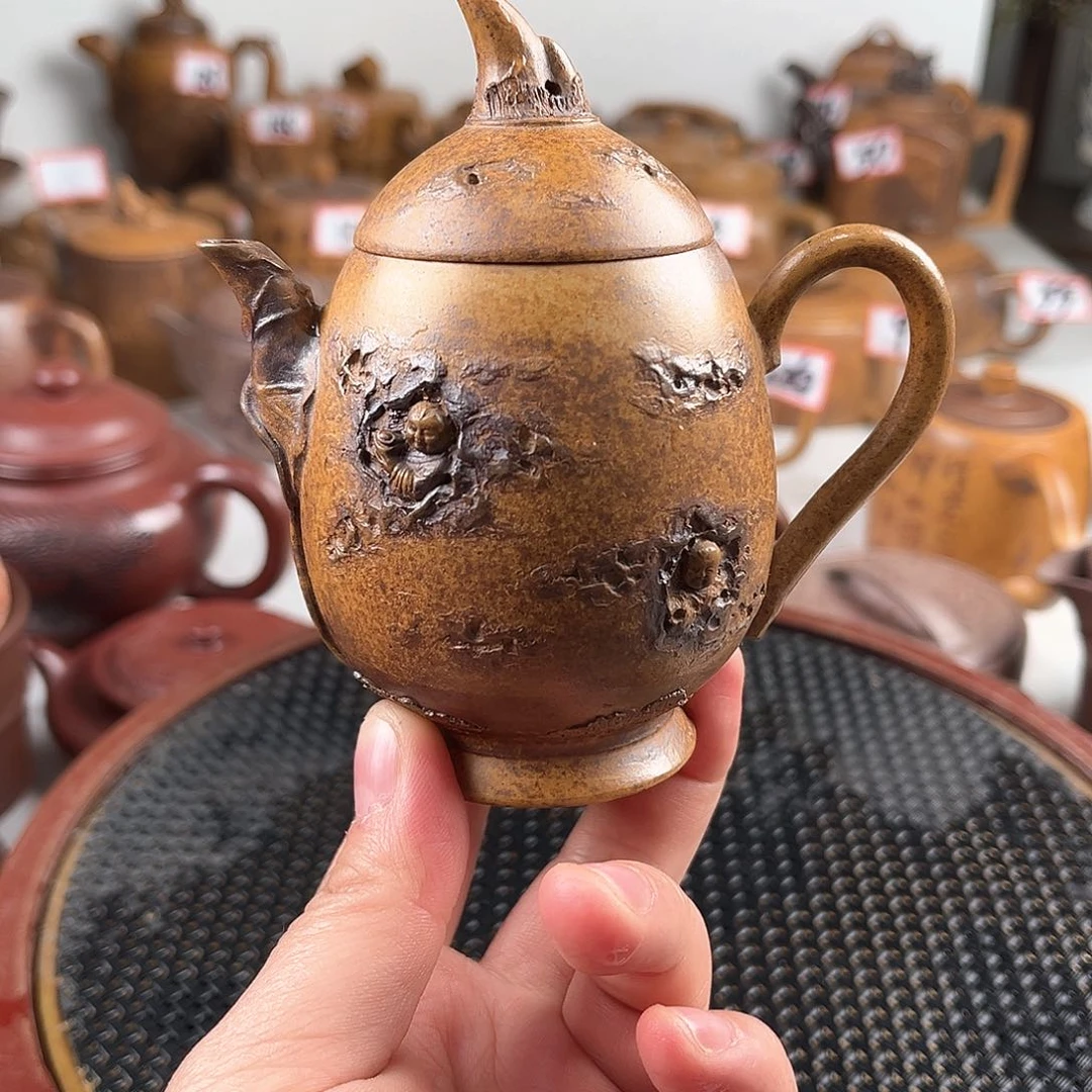 紫泥茶壶宜兴紫砂