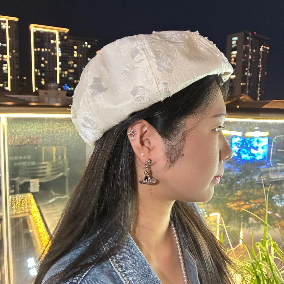 新款女士春秋薄款画家无檐流苏八角帽休闲时尚大帽顶