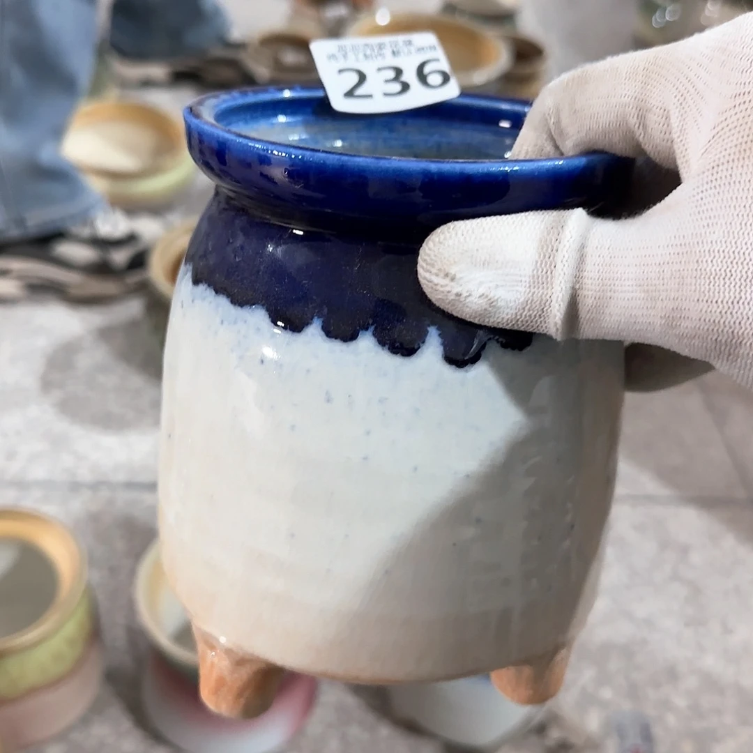 瓷片默认次品景德镇手工花盆