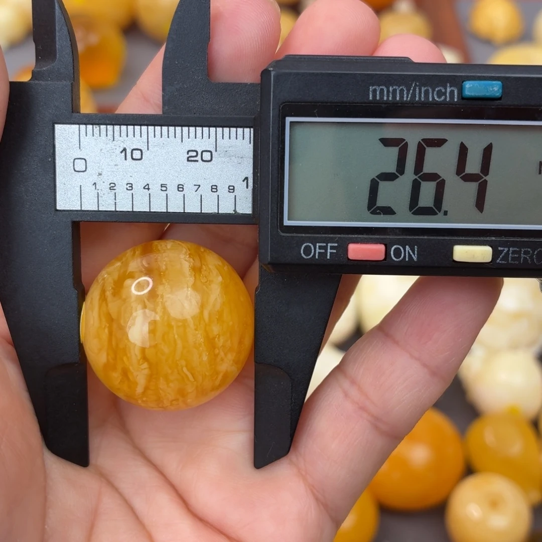 蜜蜡未镶嵌吊坠(不含链)千层虎皮