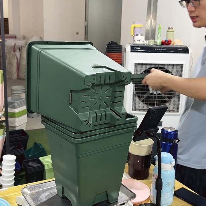特价方盆口23高26军绿带托4只