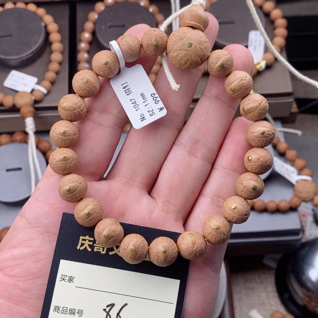 手串凤眼菩提小11mm铜钉