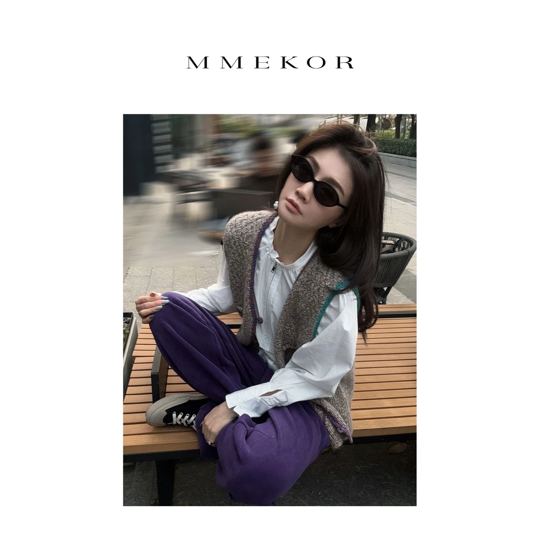 MMEKOR“麦片马甲”2025新款活力常青藤时髦百搭马夹 89198