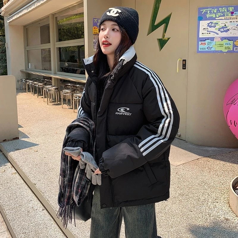 2025冬季新款韩版新款棉服女短款立领宽松加厚棉衣学生面包服夹克