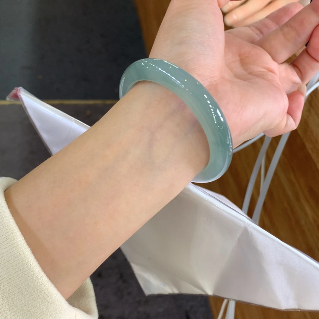 翡翠未镶嵌手镯天然Ａ货翡翠53/54