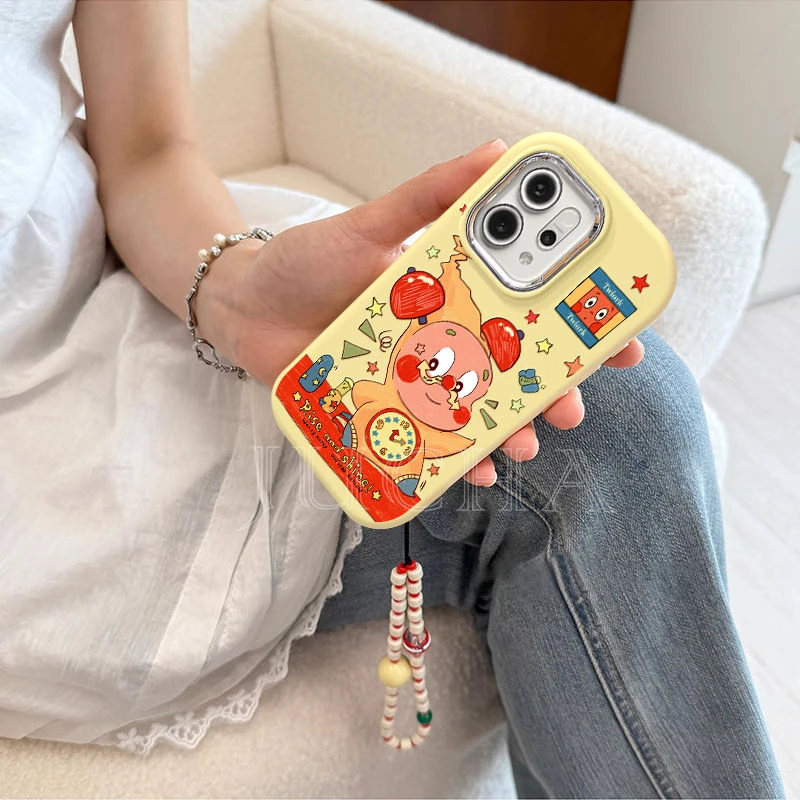 时钟星星人适用opporeno14pro手机壳高颜值轻奢OPPOreno13小众12