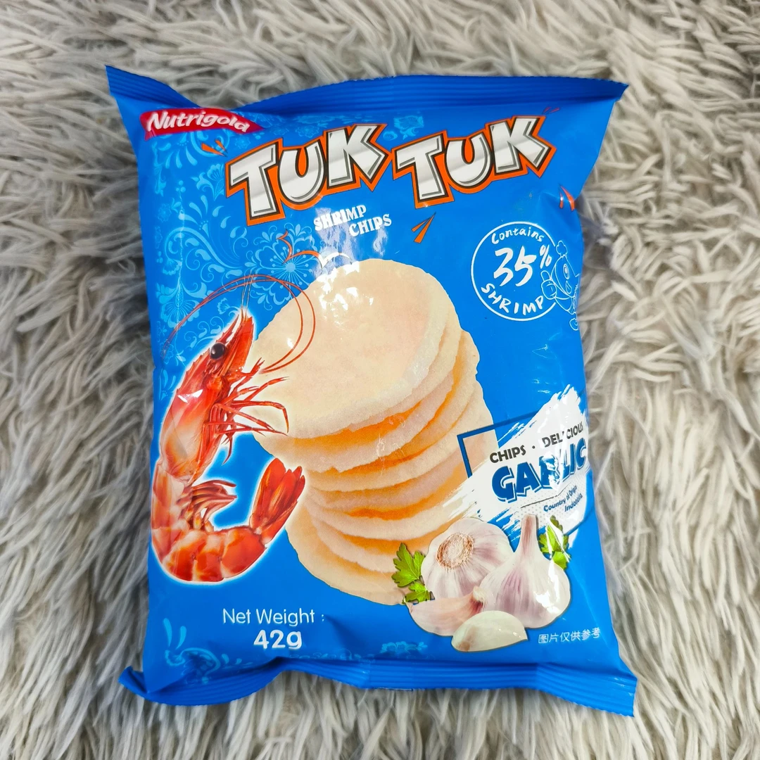 印尼进口诺思乐蒜香味虾片