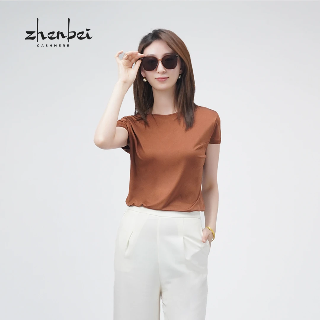 ZB/珍贝春夏新品 圆领短袖衫 45286