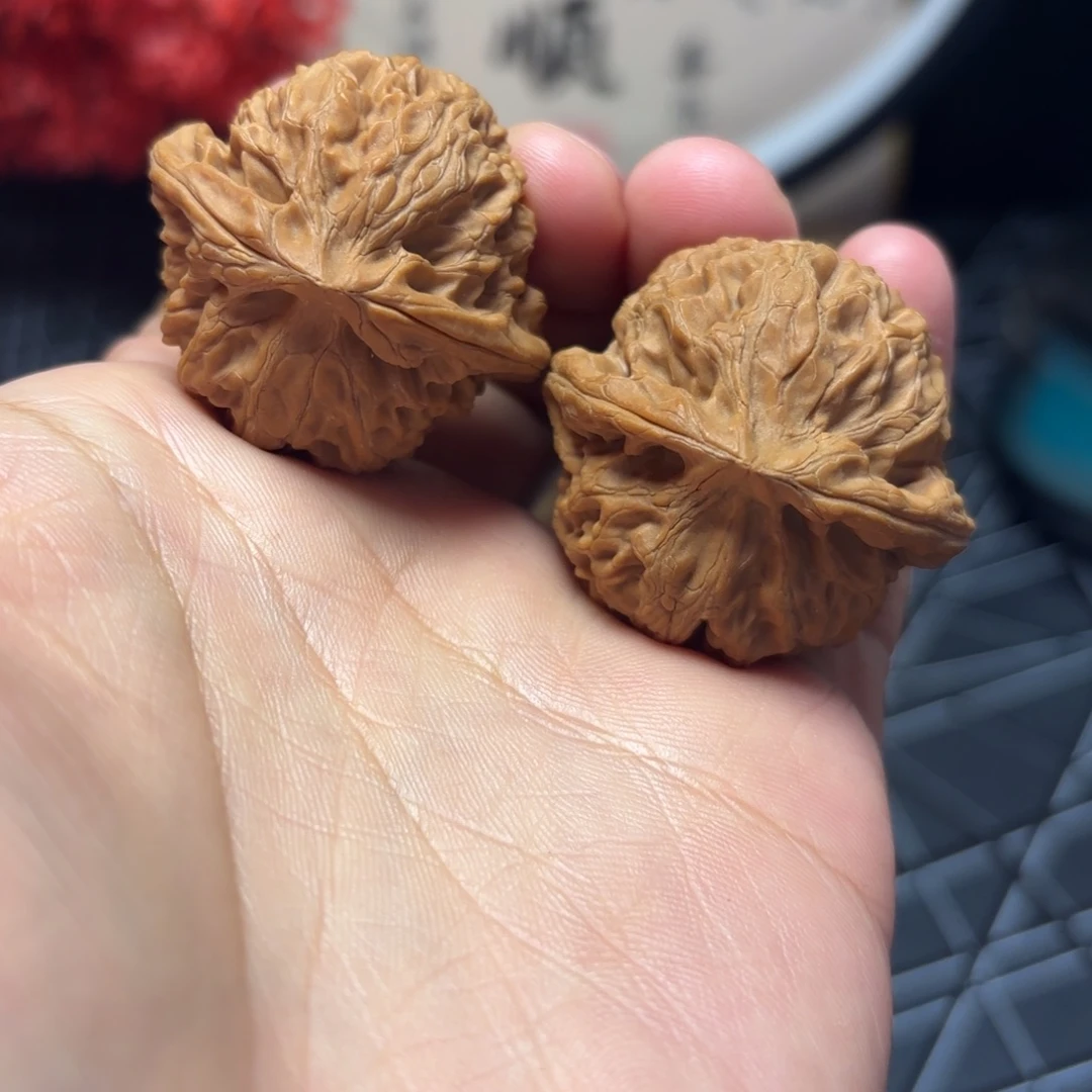 把件文玩核桃38尺全品桃心宫灯