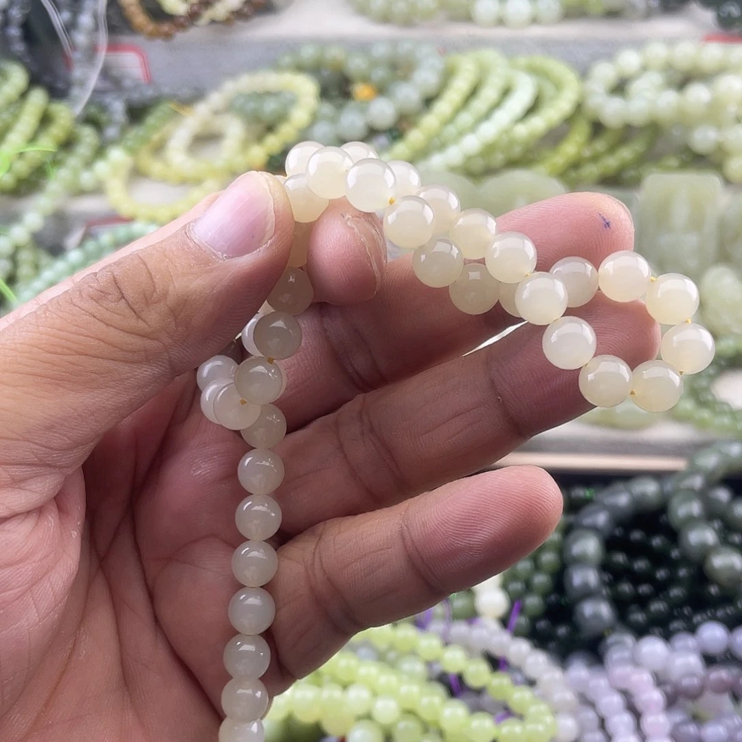 道***重手串未镶嵌和田玉