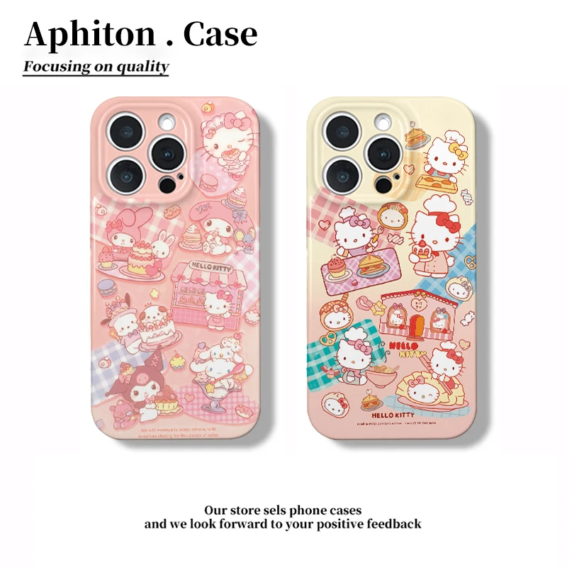 奥菲顿面条饺子凯蒂适用苹果16PM菲林手机壳华为P70vivoppo小米15