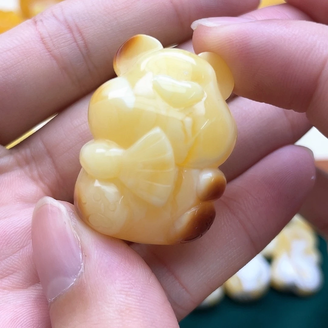 未镶嵌琥珀裸石a*蜜蜡