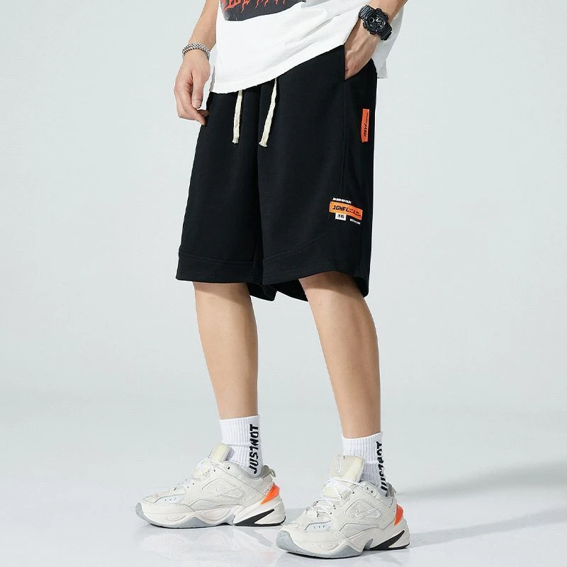 夏季男式五分短裤潮宽松休闲胖人加肥加大码时尚薄款运动休闲中裤