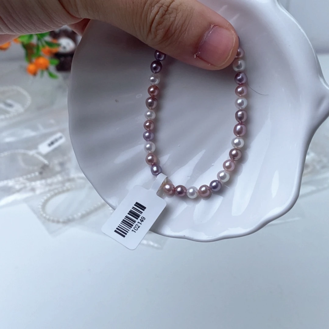 手链淡水珍珠银S925镶嵌102149