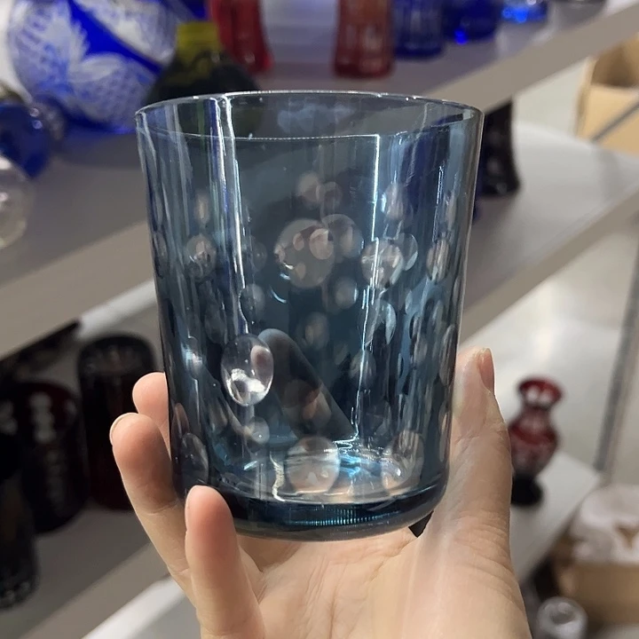 水晶玻璃平底款微瑕一个