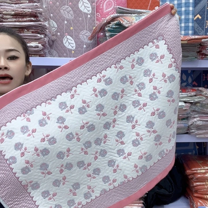 棉粉色小玫瑰花棉