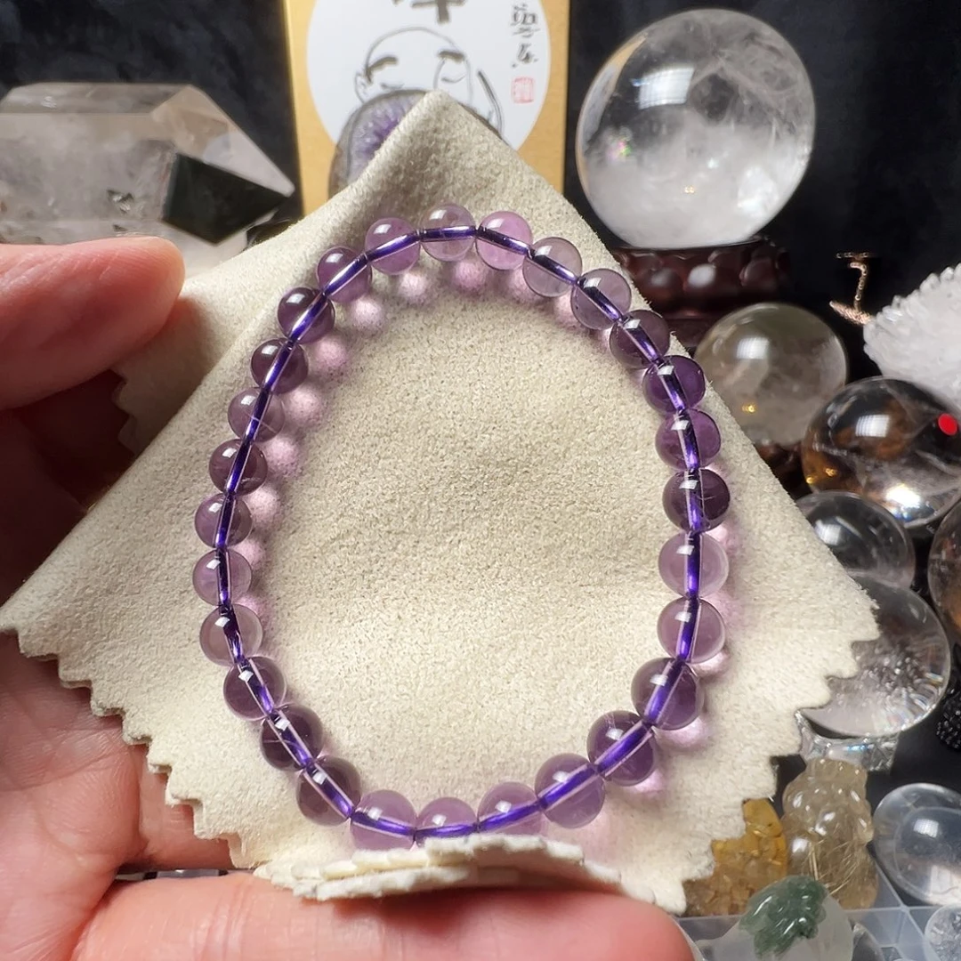 未镶嵌紫晶颈饰天然紫水晶