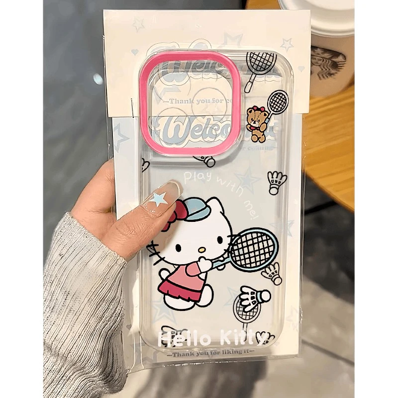 羽毛球拍适用苹果15PROMAX手机壳iPhone14软壳13可爱12防摔11透明