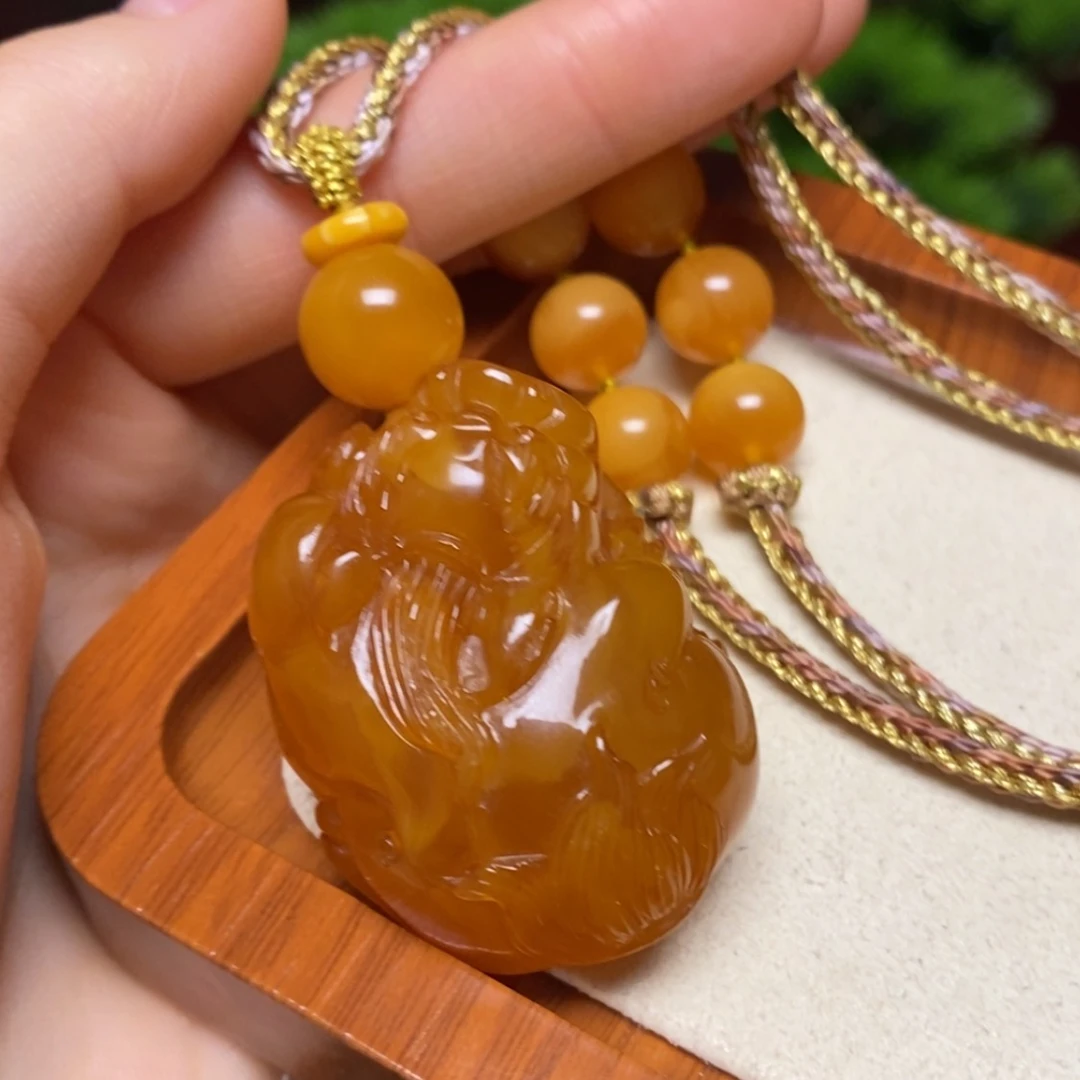 【闪购商品】蜜蜡颈饰未镶嵌项链