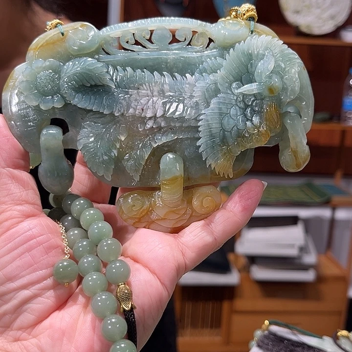 未镶嵌岫玉毛衣链