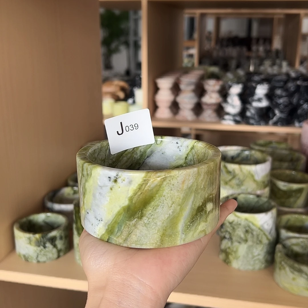 石材J039爱尔兰绿宠物碗