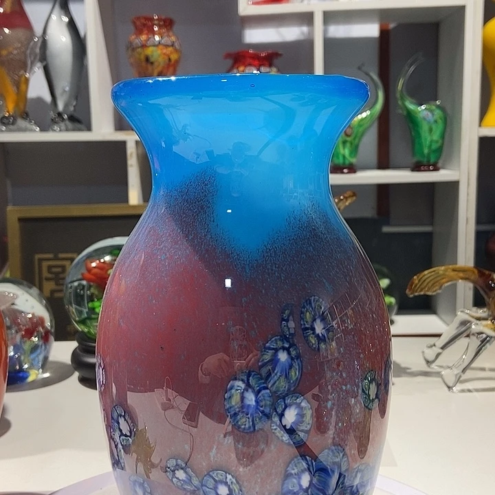 琉璃纯手工琉璃花瓶
