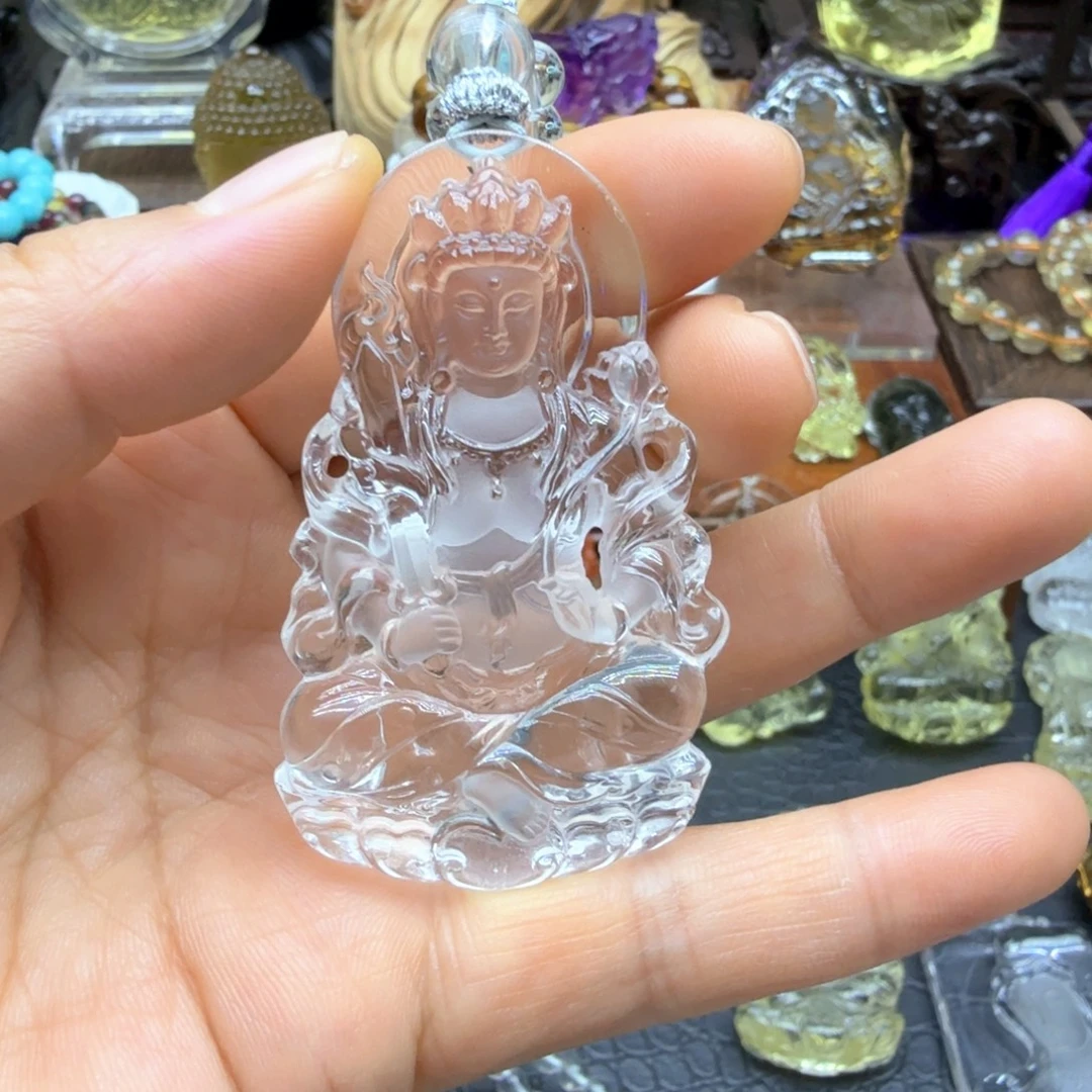 惟***刚颈饰未镶嵌水晶天然水晶精雕颈饰未镶嵌