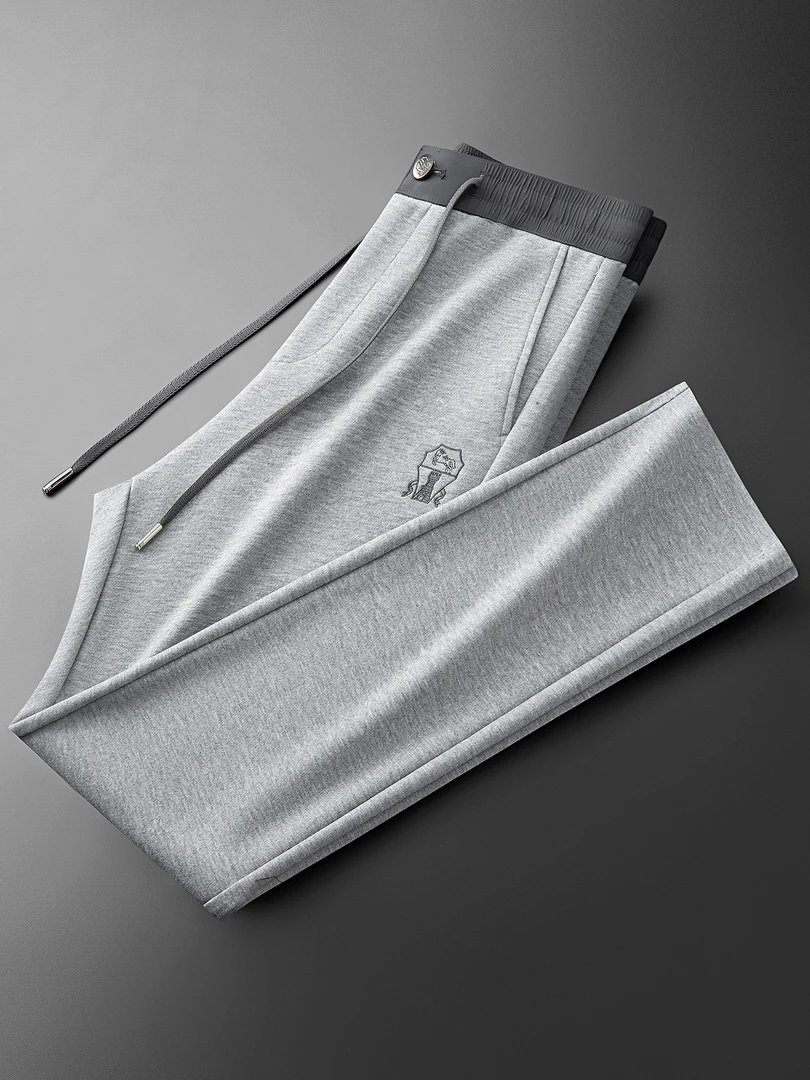 2025秋冬新款男士潮流时尚轻奢运动裤男士百搭款直筒卫裤休闲裤子