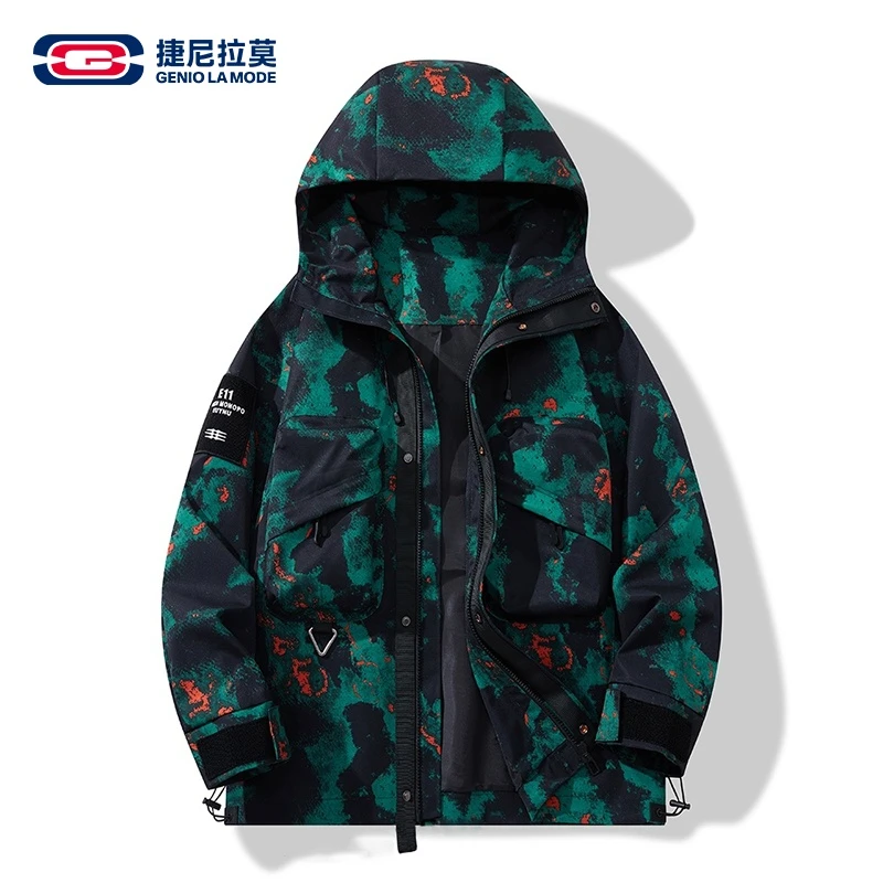 【敖瑞鹏代言】捷尼拉莫外套春秋季连帽户外登山服夹克