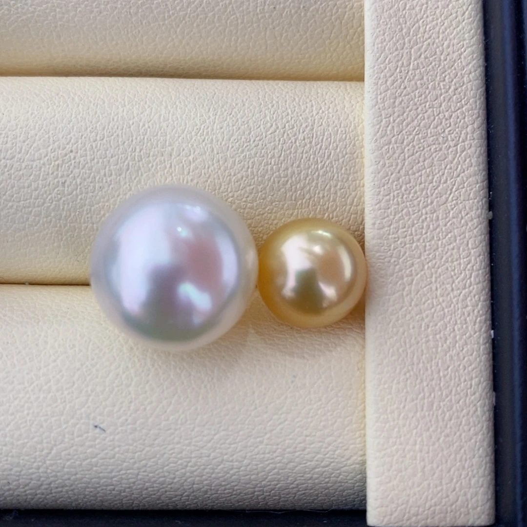 未镶嵌定制不退不换海水珍珠澳白裸珠13+多样性不退换玲