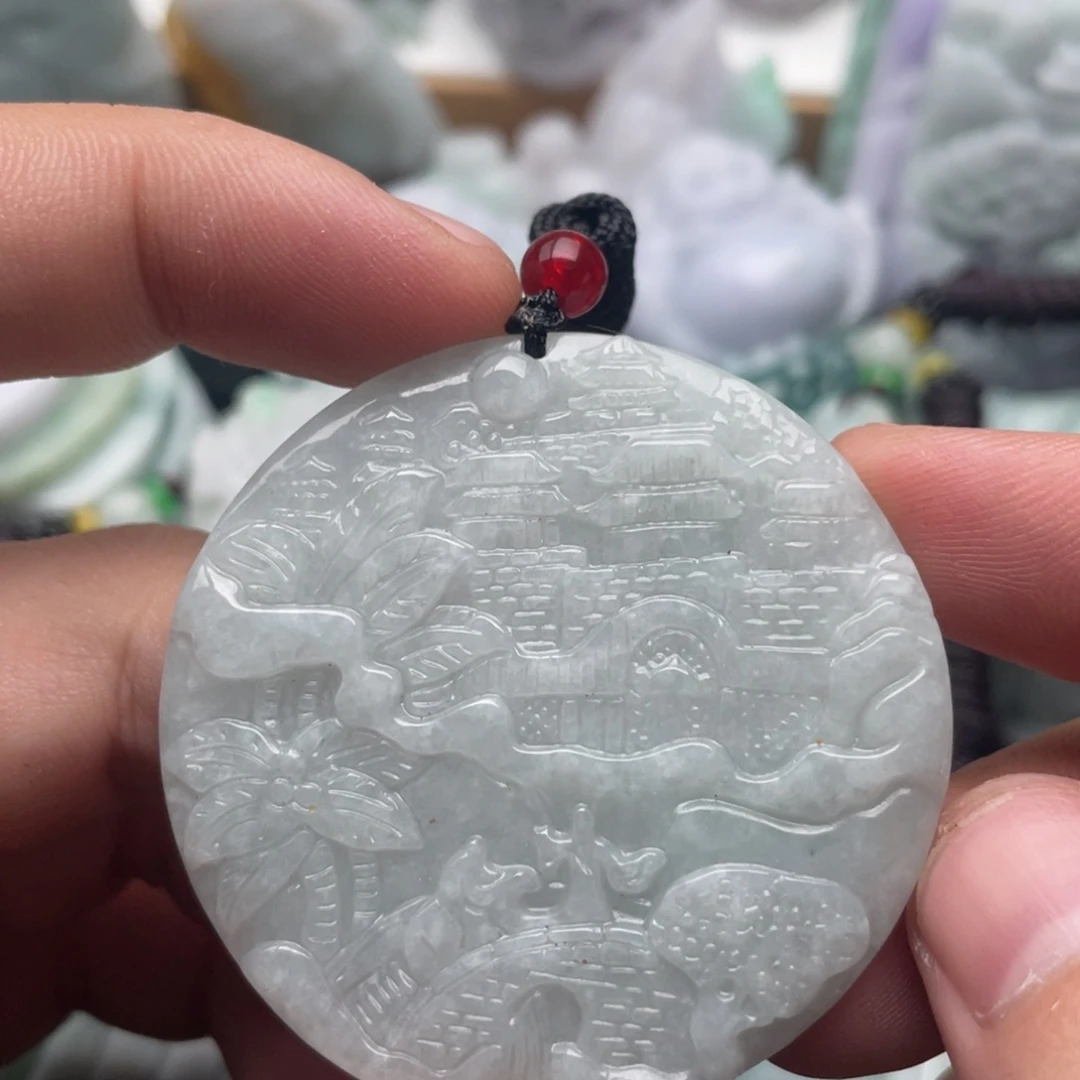翡翠未镶嵌吊坠(不含链)