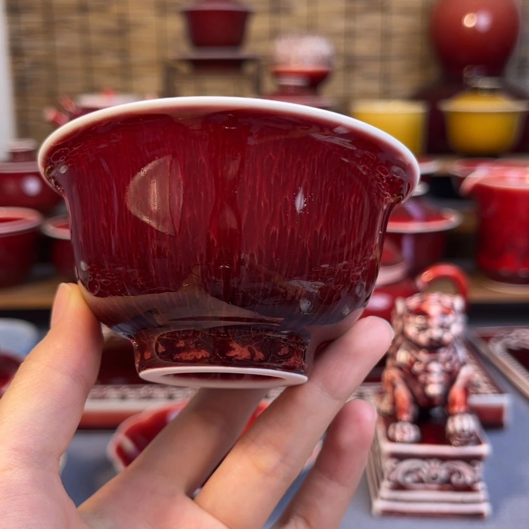 景德镇陶瓷 压手杯