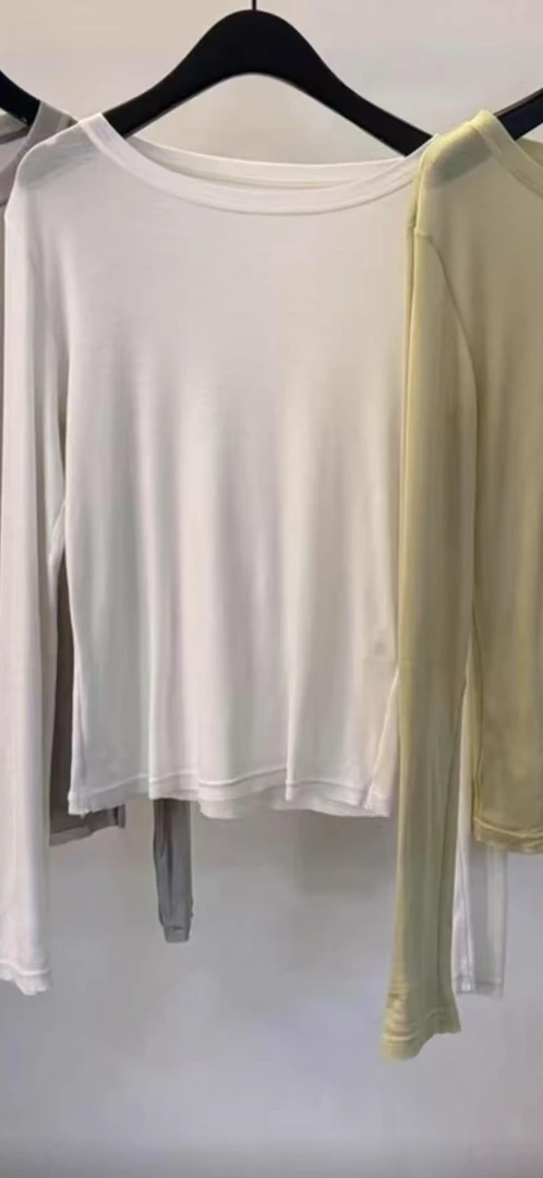 2025春季新款韩系女装简约纯色打底衫