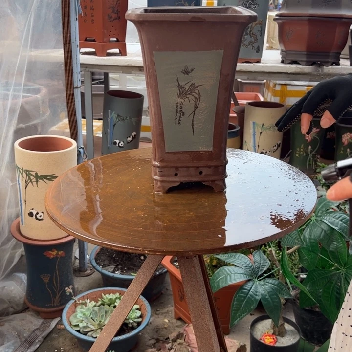 19绿四方花盆花盆花盆