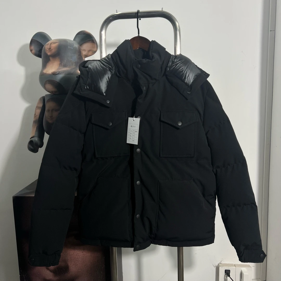 99新 MONCLER 黑色羽绒服 w3012 2 衣长67 胸围50