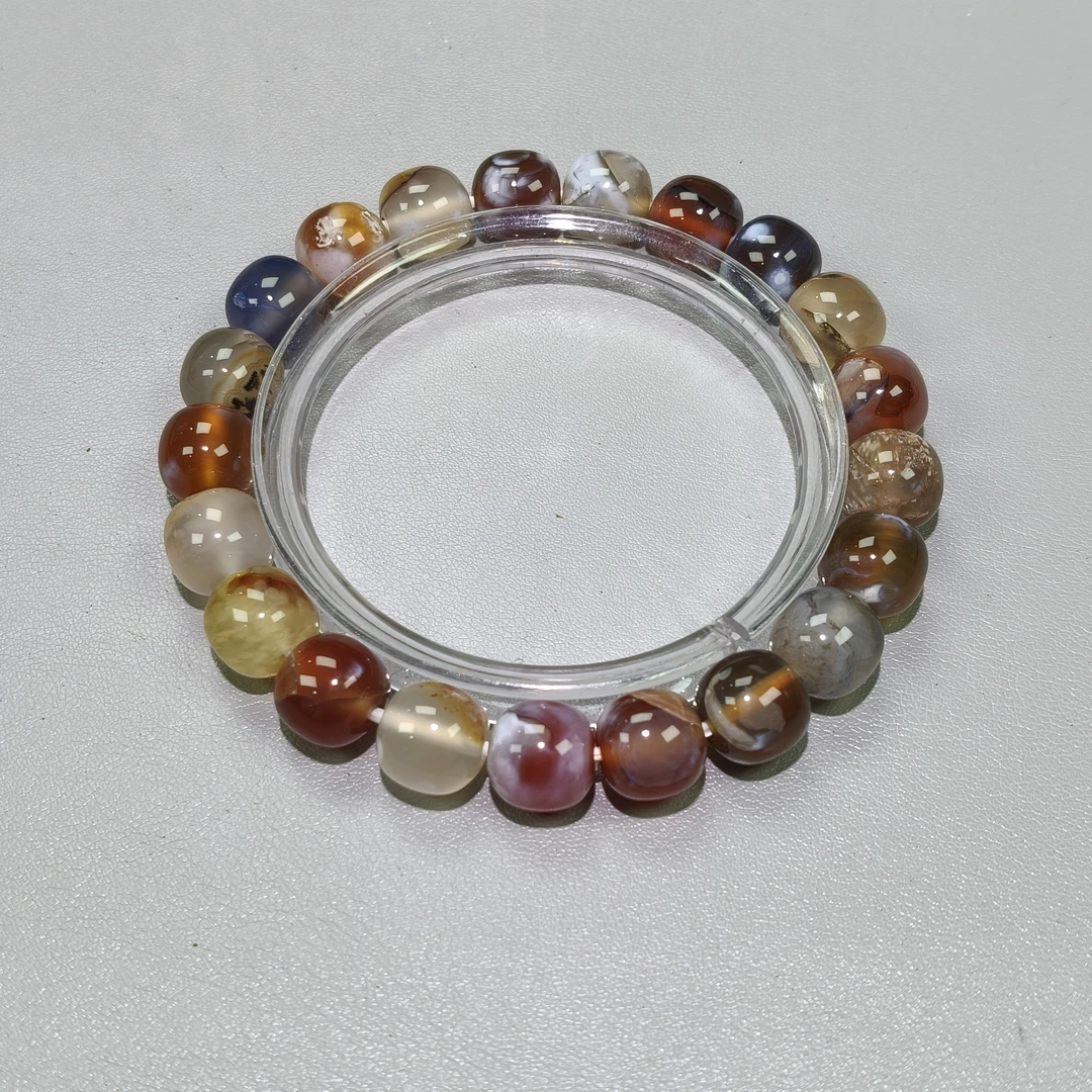 C322 多宝玛瑙卡1.0老型珠单圈手串