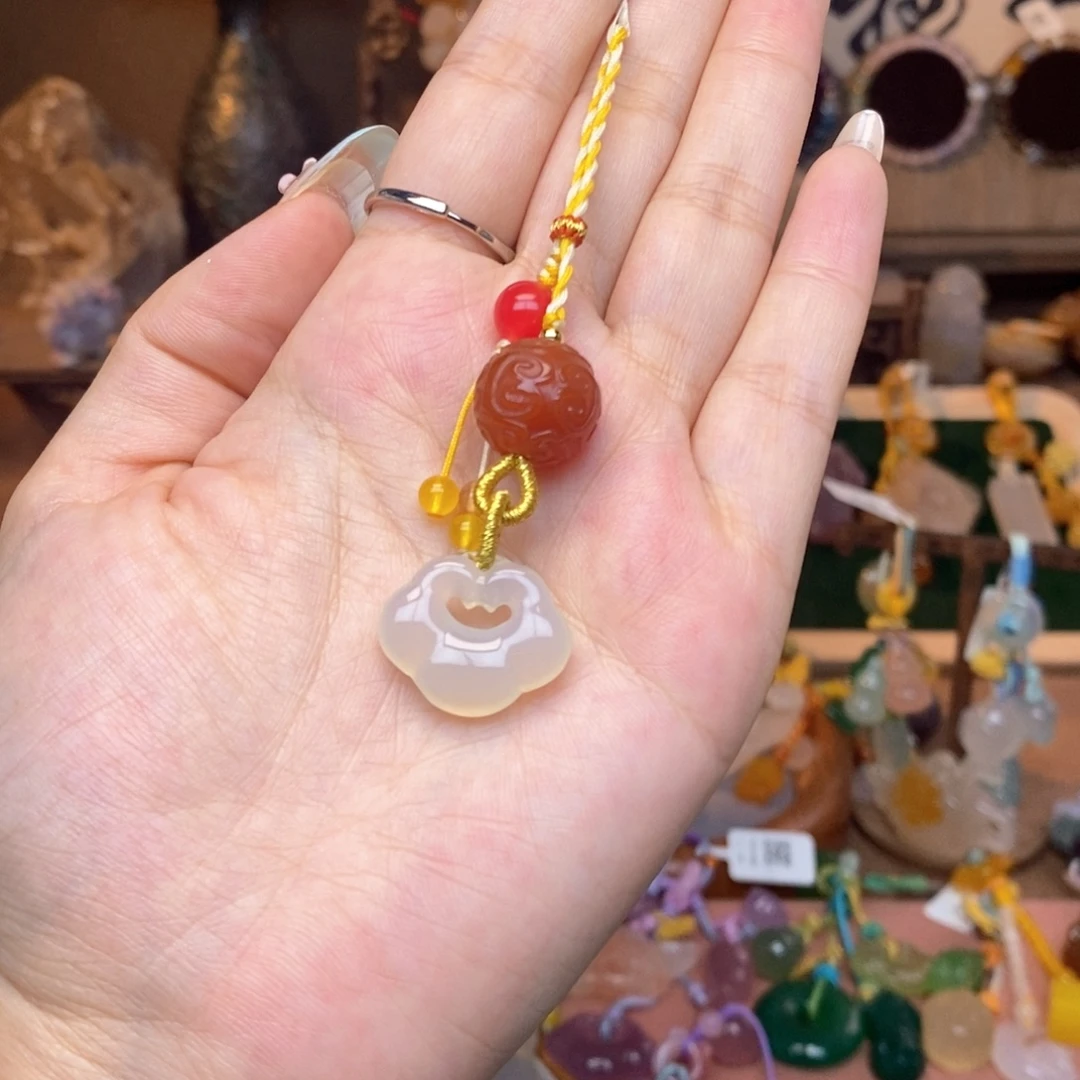 玛瑙/玉髓未镶嵌车挂