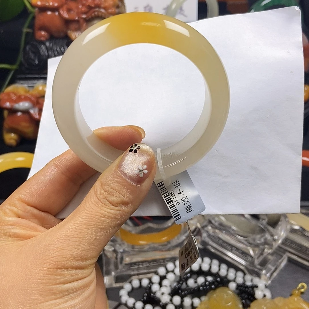 石英质玉（黄龙玉）未镶嵌手镯?**๛米儿