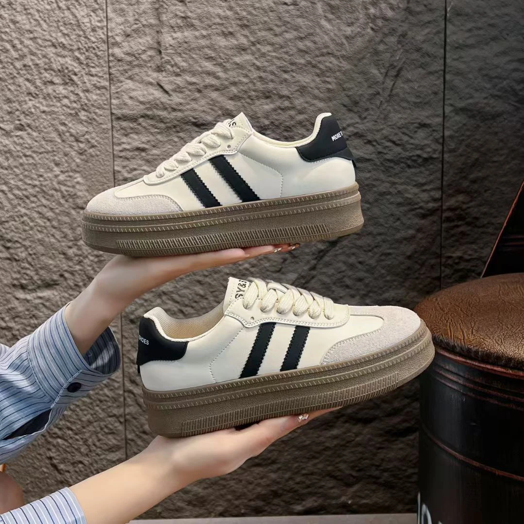 88-1 运动鞋厚底休闲板鞋春季新款透气女鞋软底运动鞋德训鞋子H3