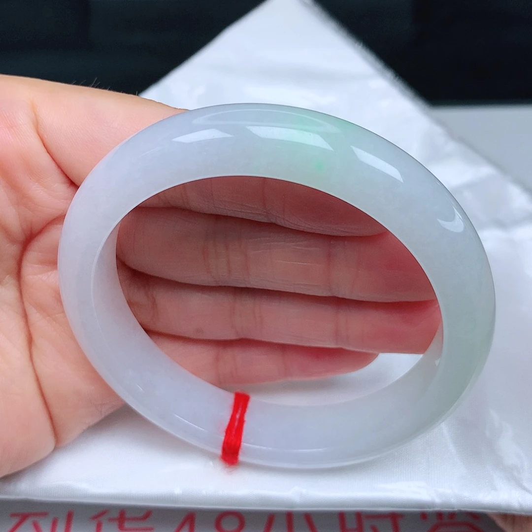 未镶嵌手镯翡翠飘阳绿8
