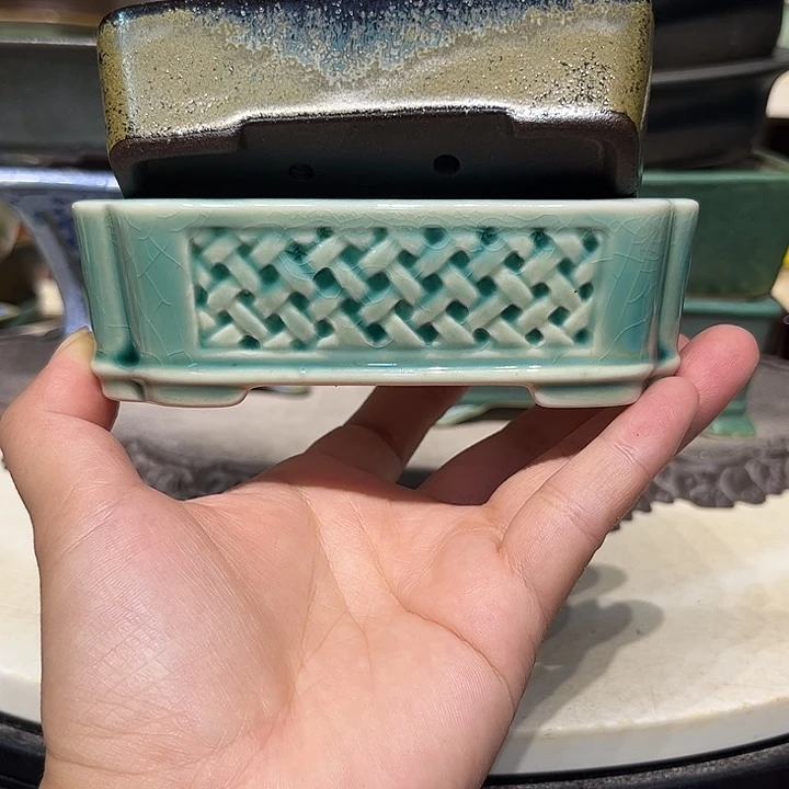 ✎***ღ紫砂花盆瑕疵不平10-12-2