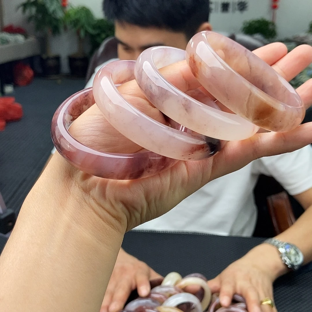 石英质玉（金丝玉）53-63颜色多样性发拍一发一未镶嵌
