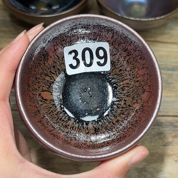 风***由茶盏沐雨茶器柴烧主人杯