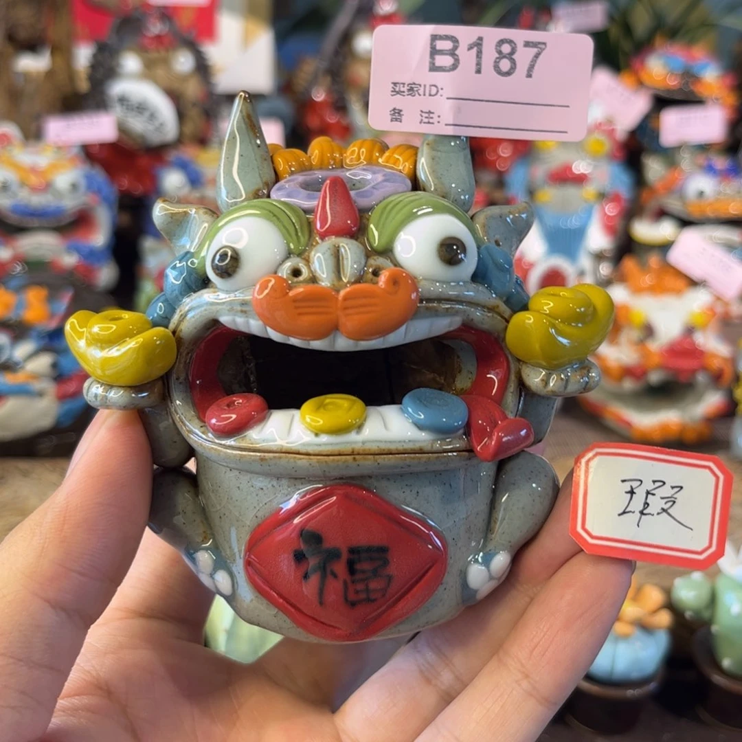泥塑纯手工茶宠摆件